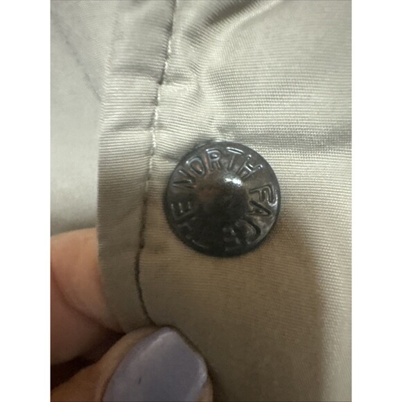 Vintage The North Face Goose Down Coat Jacket XL Beige Full Zip and botton - Picture 5 of 14